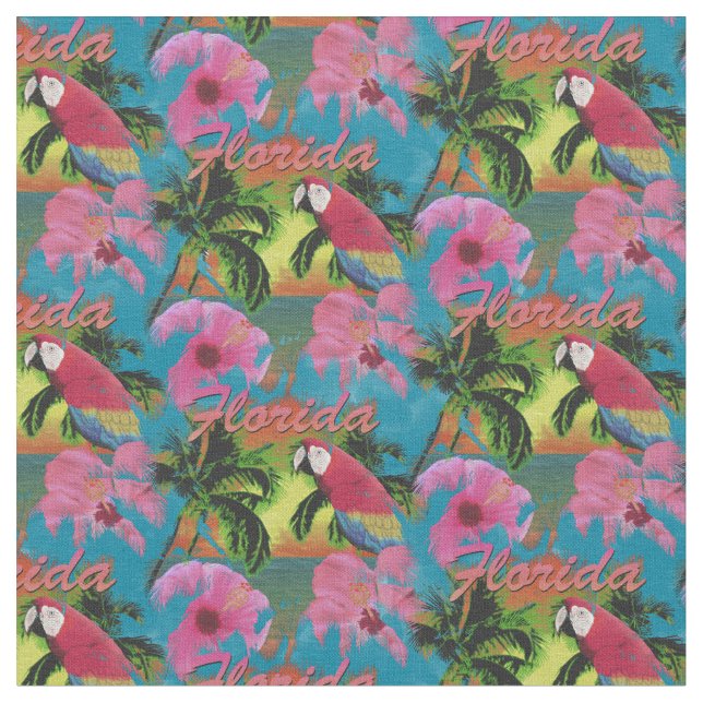 Tissu Été Floride Tropical Sunset Beach Côte (Fermer)