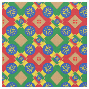 Tissu Ethiopie Flag & Ethiopie Trendy Fabric