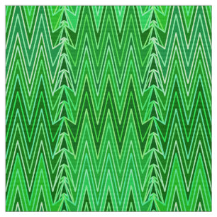 Tissu Ethnic Chevron Damask, Emerald et Lime Green