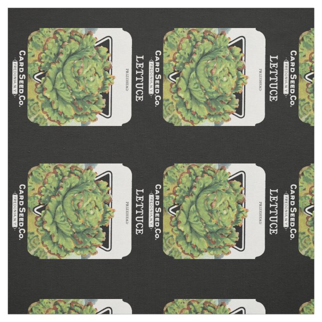 Tissu Étiquette de paquets de graines de laitue (Échantillon)
