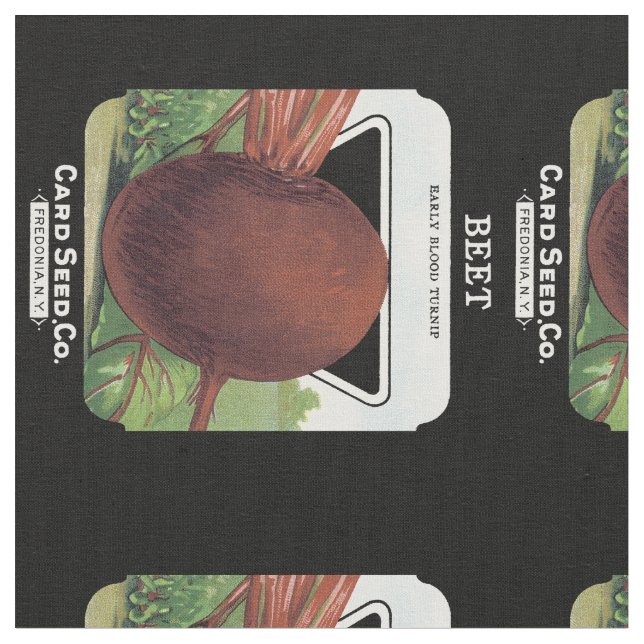 Tissu Étiquette de paquets de semences de betteraves (Fermer)