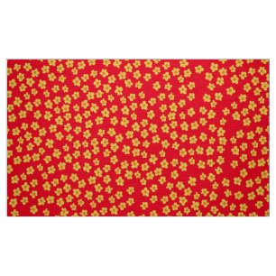 Tissu étoffe à fleurs rétro minuscule 60s les années 70