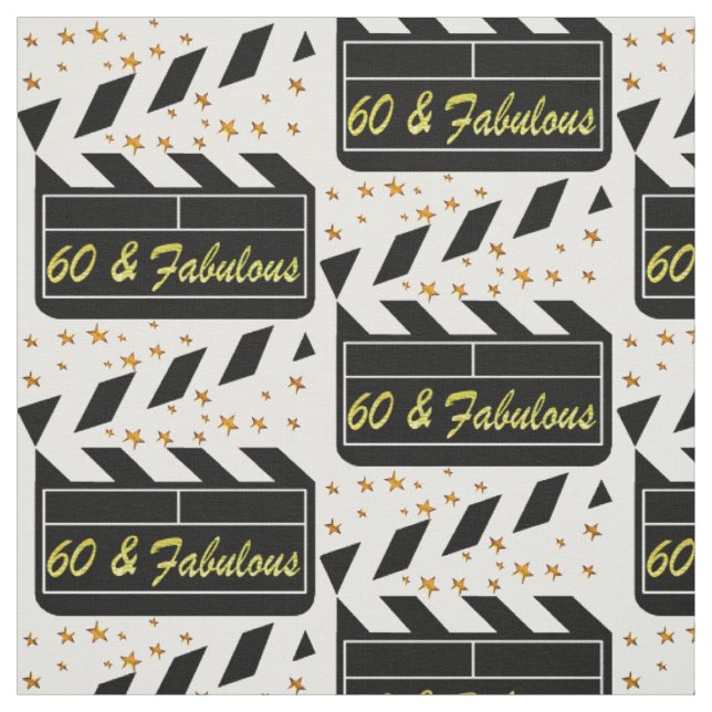 TISSU ÉTOILE DE FILM DE 60 ANS (Échantillon)
