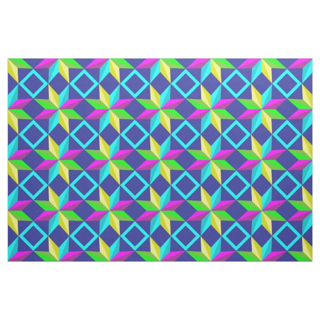 tissu étoile néon (Fat Quarter)