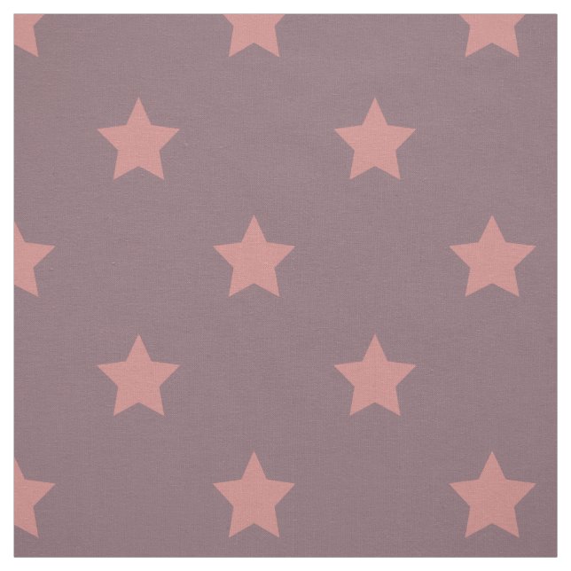 Tissu : Étoiles de pourpre et de rose (Échantillon)