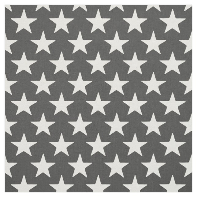 Tissu étoiles demi-perle gris foncé (Échantillon)