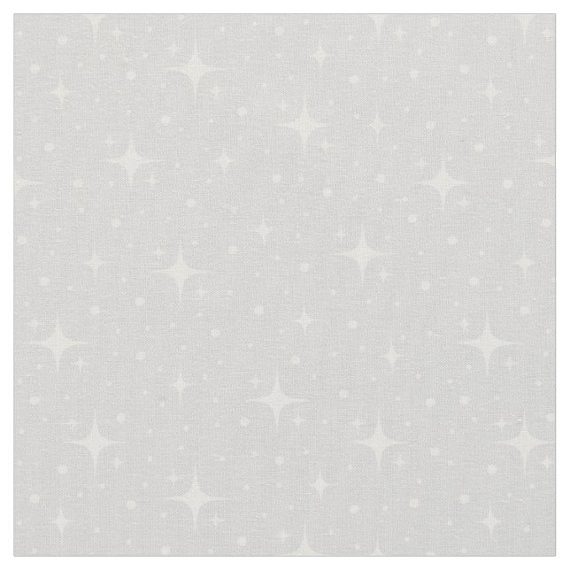 Tissu Étoiles et Points sur Gris Clair (Fermer)