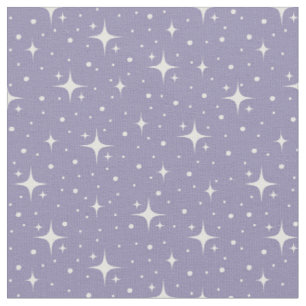 Tissu Étoiles et points sur indigo gris clair