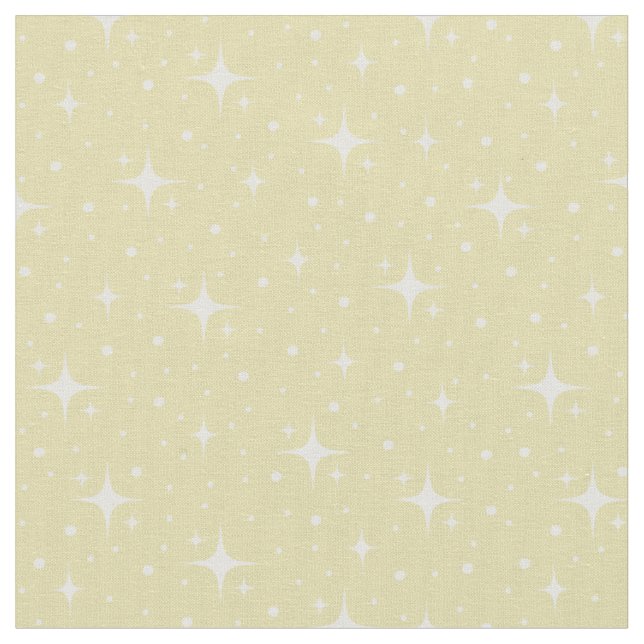 Tissu Étoiles et points sur jaune (Fermer)