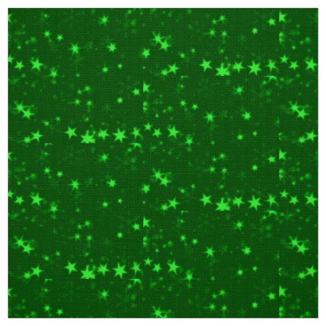 Tissu Étoiles floues vert (Échantillon)