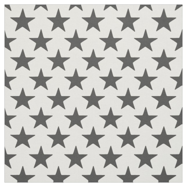 Tissu étoiles gris foncé demi-perle (Échantillon)