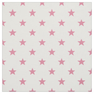 Tissu Étoiles roses moyennes (petite échelle)