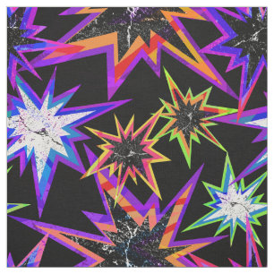 Tissu Étoiles sur le noir.