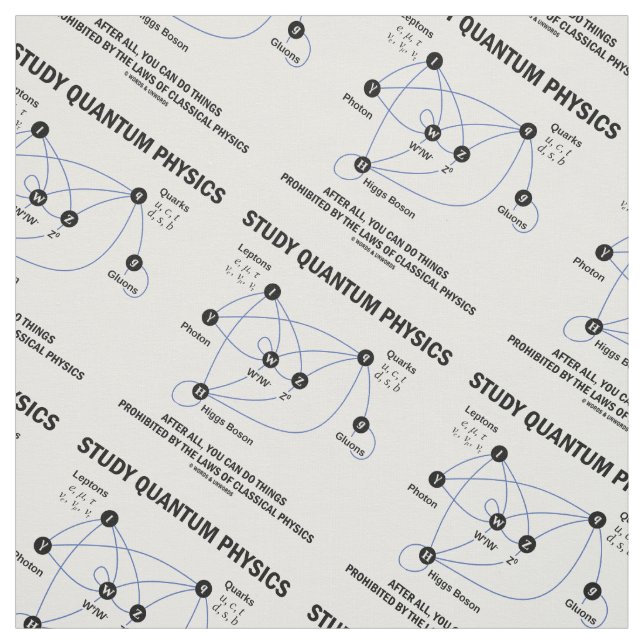 Tissu Étude de la physique quantique Modèle de norme de  (Échantillon)