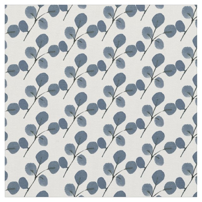 Tissu Eucalyptus bleu vert teinté à la main (Fermer)