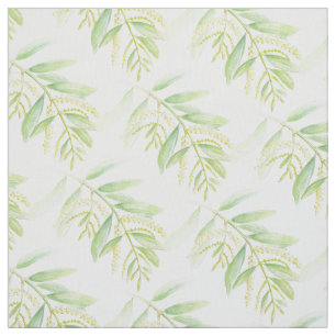 Tissu Eucalyptus feuille aquarelle art