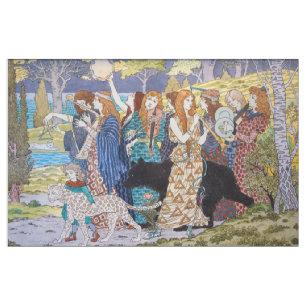 Tissu Eugene Grasset - Panneau décoratif Harmony