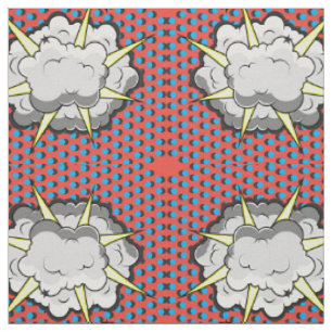 Tissu Explosion comique de style d'art de bruit