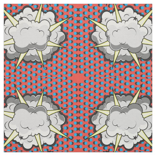 Tissu Explosion comique de style d'art de bruit (Échantillon)