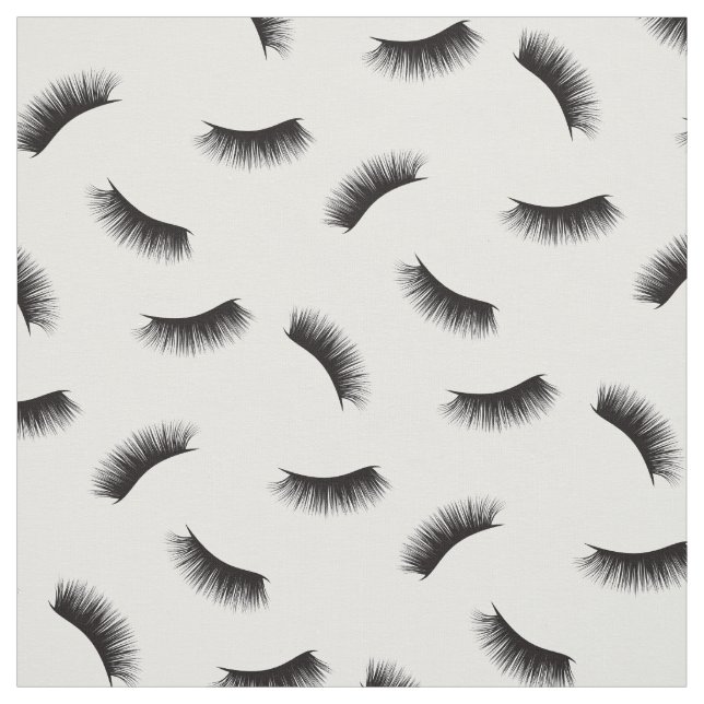 Tissu Eyelash Extensions Moderne Motif de Lashes (Échantillon)