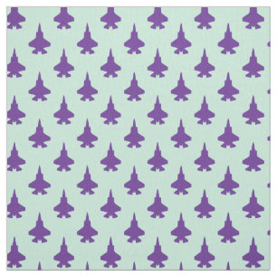 Tissu F-35 Éclair 2 Jets de chasse Motif pourpre