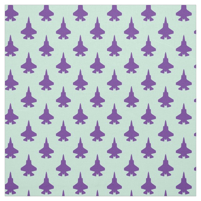 Tissu F-35 Éclair 2 Jets de chasse Motif pourpre (Échantillon)