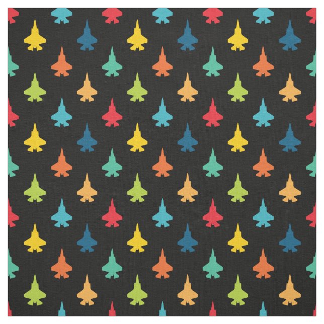 Tissu F-35 Jets de chasse de la foudre Motif principal (Échantillon)