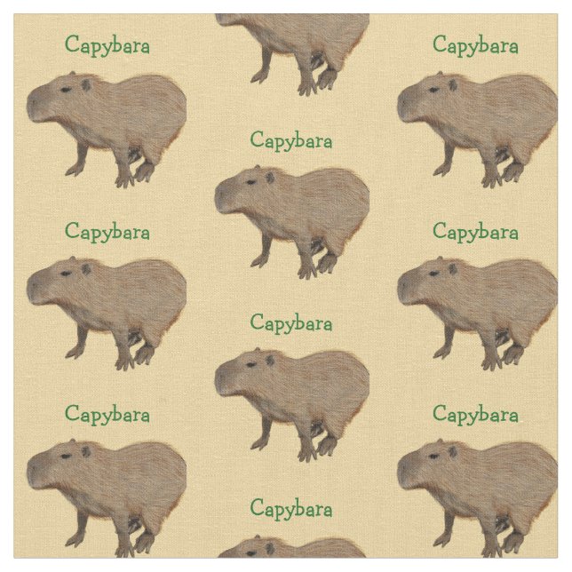 Tissu Fabric Capybara personnalisable (Fermer)