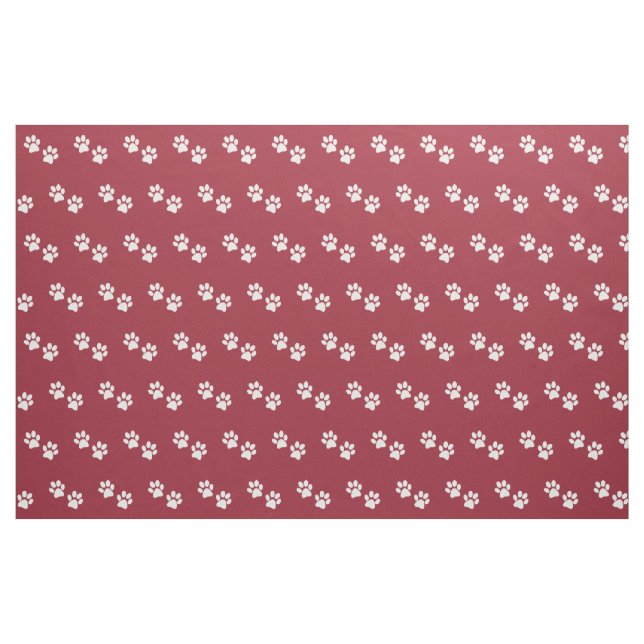 Tissu Fabric de conception Empreinte de patte (Fat Quarter)