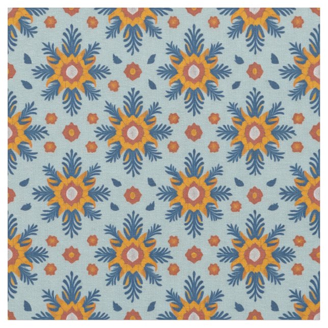 Tissu Fabric de conception Motif rétro à répétition (Fermer)