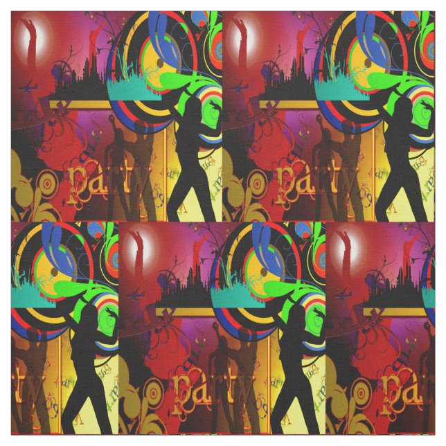 Tissu Fabric de la fête de danse (Échantillon)