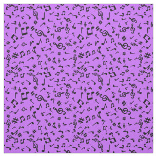 Tissu Fabric de notes musicales