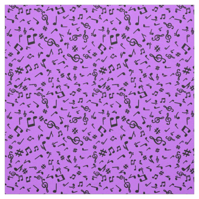 Tissu Fabric de notes musicales (Échantillon)