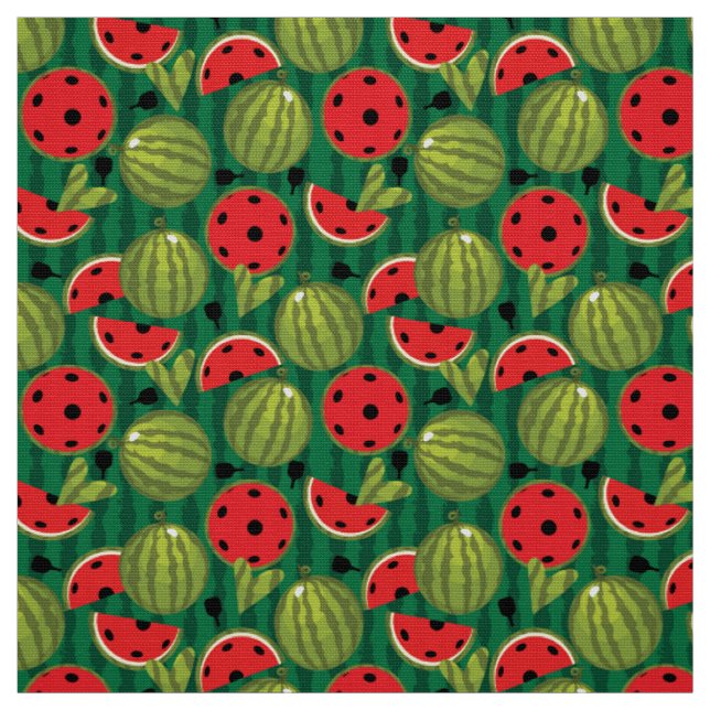 Tissu 🍉 Fabric de pickleball de pastèque (Échantillon)