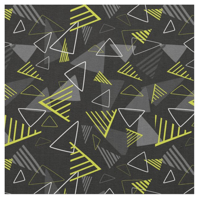 Tissu Fabric d'impression Black Geo Pop (Fermer)