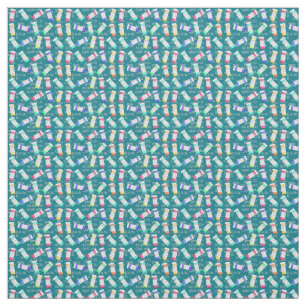 Tissu Fabric du pharmacien Turquoise Bleu