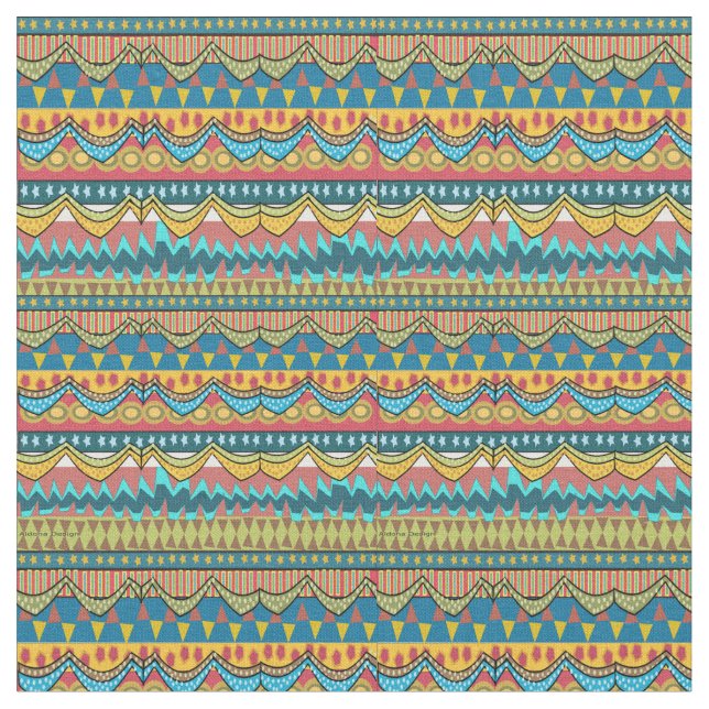 Tissu Fabric Motif africain (Fermer)