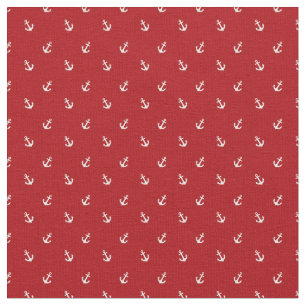 Tissu Fabric Motif Ancre