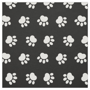 Tissu Fabric Motif de pattes pour animaux