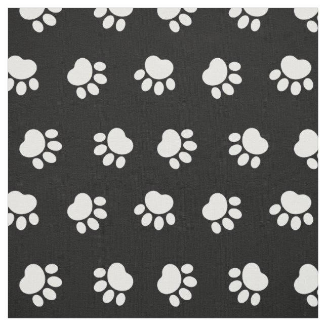 Tissu Fabric Motif de pattes pour animaux (Échantillon)