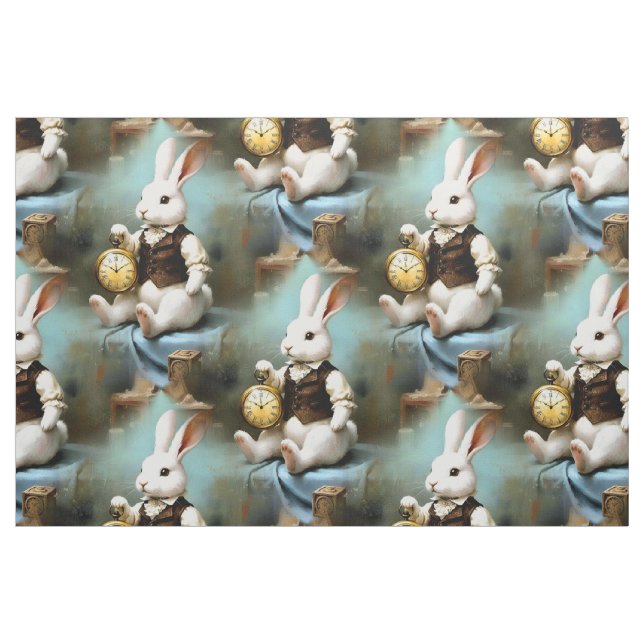 Tissu Fabric Panel Storybook Bunny (Fat Quarter)