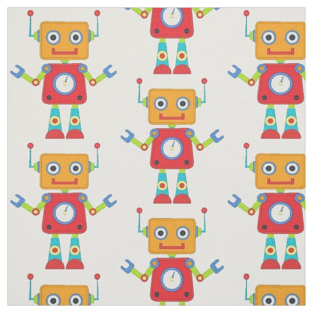Tissu Fabric - Robot à pointes (Échantillon)