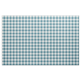 Tissu Fabric turquoise En vichy Motif