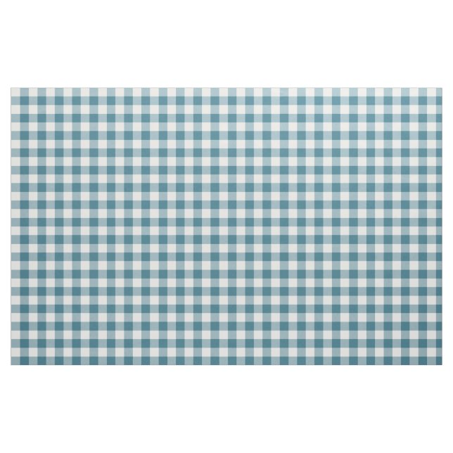 Tissu Fabric turquoise En vichy Motif (Yard)