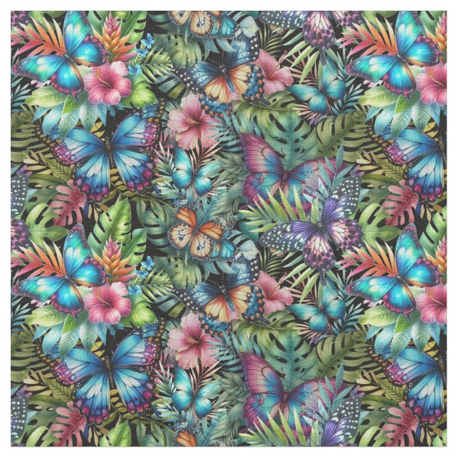 Tissu Fabric with snowstorms “Flight in the jungle” (Fermer)