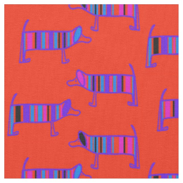 Tissu Fabricants de chiens - Styles de Whimsical - Nouve (Fermer)