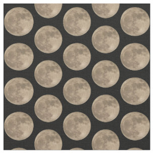 Tissu fait sur commande de lune de tissu de Pleine