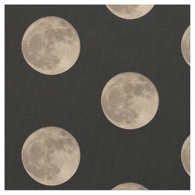 Tissu fait sur commande de lune de tissu de Pleine (Fermer)