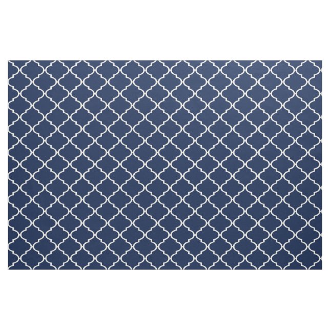 Tissu fait sur commande de Quatrefoil d'ivoire et (Yard)