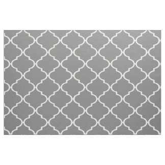 Tissu fait sur commande gris et blanc de